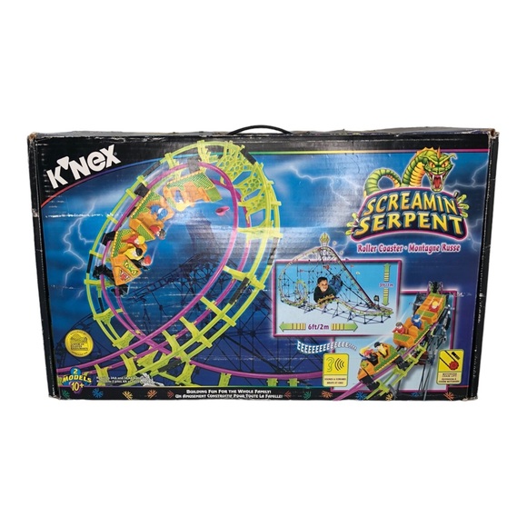 K’NEX Screamin' Serpent Roller Coaster 6.5 FT X 2.5 FT - Picture 1 of 9